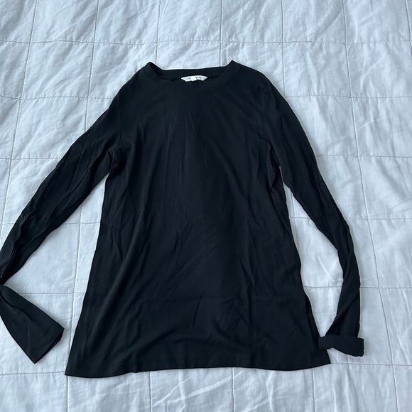 Not Monday - Juliannne Long Sleeve Tee - size small - black - Picture 2 of 5